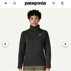 Patagonia Black Zip-Up Sweater
